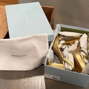 Margaux NWT The Platform Sandal in Napa Gold